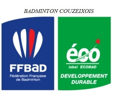 Badminton Couzeixois Label EcoBad 1 étoile