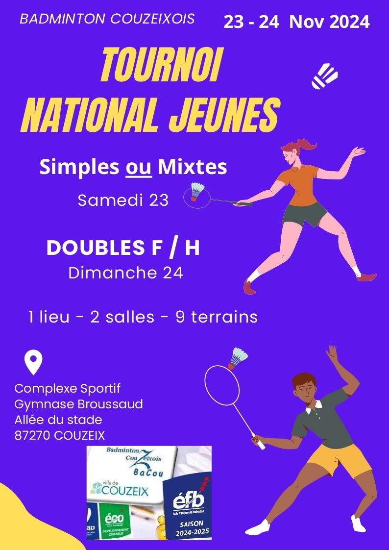 TOURNOI JEUNES du BACOU 23-24 nov 2024