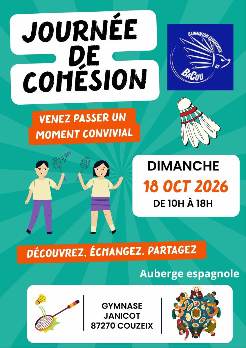Journée d'intégration et de cohésion  dimanche 18 oct  à Janicot