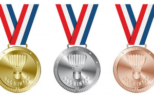 Médailles d'OR et d'ARGENT au Championnat de France Vétérans de Badminton 2019