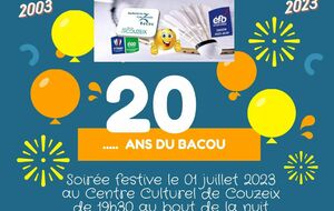 20 ans du Bacou - Inscription 