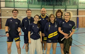 Interclubs D2A - BACOU3 reçoit Boisseuil le mardi 18 novembre