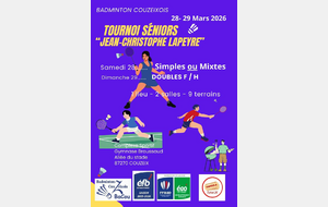 TOURNOI SENIORS du BACOU 28-29 mars 2026