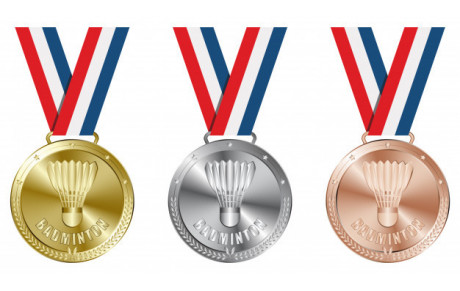 Médailles d'OR et d'ARGENT au Championnat de France Vétérans de Badminton 2019