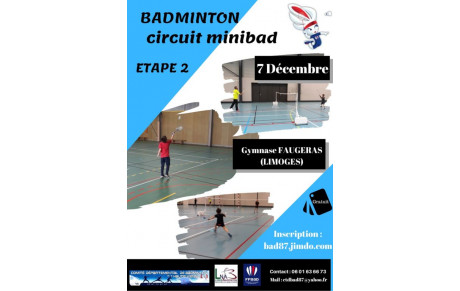 2éme étape du Circuit Minibad 7 déc 