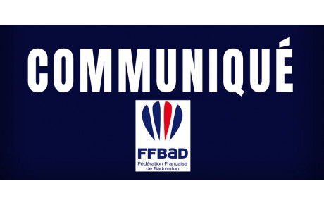 Info FFBAD (saison blanche interclubs) 2019 / 2020 