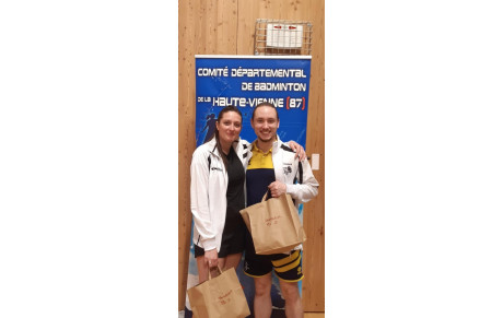 palmarès Championnat Départemental Séniors 5 et 6 avril 2025 à Oradour sur Glane